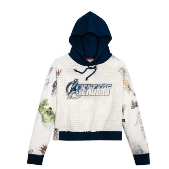 Marvel AVENGERS Hoodie in Blue and White XXL - Picture 2 of 10